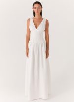 Eunbi Maxi Dress - White - 图片 4