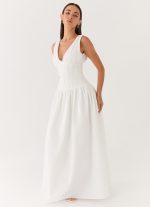 Eunbi Maxi Dress - White - 图片 5