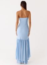 Evander Chiffon Maxi Dress - Blue - 图片 3