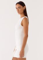 Everly Mini Dress - White - 图片 2