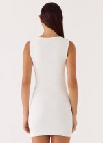 Everly Mini Dress - White - 图片 3