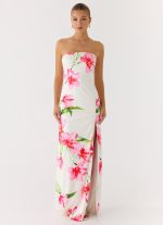 Erivo Strapless Maxi Dress - Ivory Reef - 图片 4