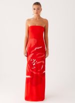 Fabian Maxi Dress - Red - 图片 3