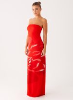 Fabian Maxi Dress - Red - 图片 4