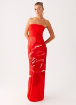Fabian Maxi Dress - Red - 图片 6