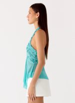 Feature Me Beaded Top - Blue - 图片 2