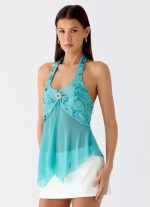 Feature Me Beaded Top - Blue - 图片 7