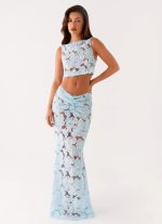 Fiorella Floret Maxi Skirt - Blue - 图片 3