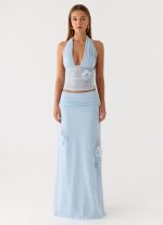 Fleur Power Halter Top - Blue - 图片 5
