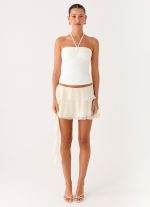 Forever Dreaming Ruffle Mini Skirt - Ivory - 图片 5