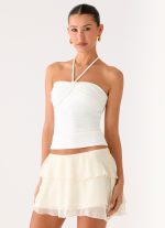 Forever Dreaming Ruffle Mini Skirt - Ivory - 图片 6