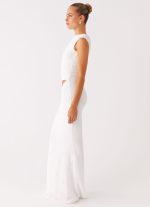 Galantis One Shoulder Maxi Dress - White - 图片 2