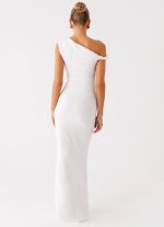 Galantis One Shoulder Maxi Dress - White - 图片 3