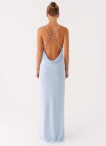 Game Player Maxi Dress - Blue - 图片 3