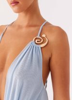 Game Player Maxi Dress - Blue - 图片 4