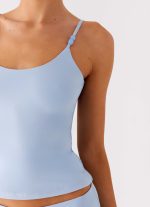 Garrix Bead Cami Top - Baby Blue - 图片 6
