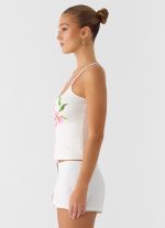 Garrix Bead Cami Top - Ivory Reef - 图片 3