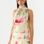 Get Me Halter Backless Top - Lemon Soleil