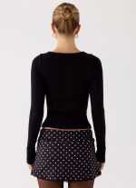 Get No Sleep Mini Skort - Black Polkadot - 图片 10