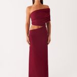 Gillian Maxi Dress - Maroon