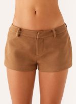 Gio Mini Shorts - Brown - 图片 4