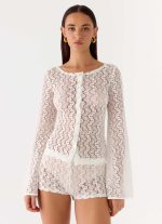 Giselle Mini Shorts - Ivory - 图片 6