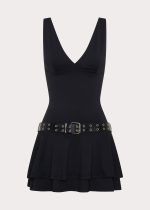 Gold Coast Mini Dress - Black - 图片 9
