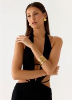 Golden Blur Arm Cuff - Gold - 图片 4