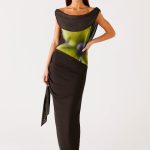 Good Fortune Maxi Dress - Lime Flower