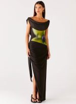 Good Fortune Maxi Dress - Lime Flower - 图片 5