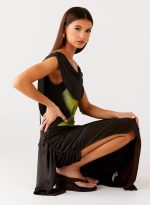 Good Fortune Maxi Dress - Lime Flower - 图片 6