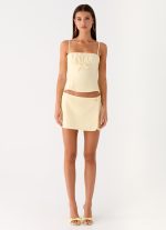 Gowon Low Rise Mini Skort - Butter Yellow - 图片 7