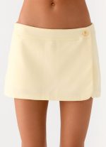 Gowon Low Rise Mini Skort - Butter Yellow - 图片 10