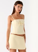 Gowon Low Rise Mini Skort - Butter Yellow - 图片 9