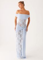 Gracie Twist Maxi Dress - Blue - 图片 4