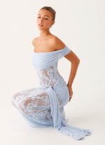 Gracie Twist Maxi Dress - Blue - 图片 5