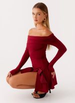 Grazia Mini Dress - Red - 图片 5