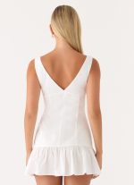 Gretel Mini Dress - White - 图片 2