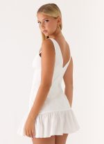 Gretel Mini Dress - White - 图片 4