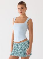 Guessing Games Top - Misty Blue