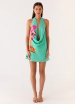 Halia Cowl Mini Dress - Jungle Bloom - 图片 4