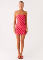 Hamilton Mini Dress - Pink Check - 图片 4