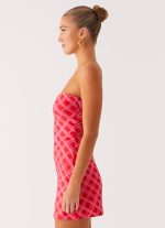 Hamilton Mini Dress - Pink Check - 图片 2