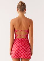 Hamilton Mini Dress - Pink Check - 图片 3