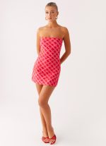Hamilton Mini Dress - Pink Check - 图片 5