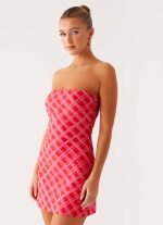 Hamilton Mini Dress - Pink Check - 图片 6