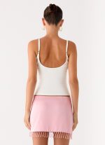 Heavenward Wrap Mini Skirt - Pink - 图片 3