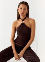 Henrietta Top - Chocolate - 图片 6