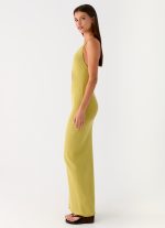 Hold On Tight Knit Maxi Dress - Olive - 图片 2