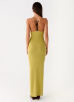 Hold On Tight Knit Maxi Dress - Olive - 图片 3